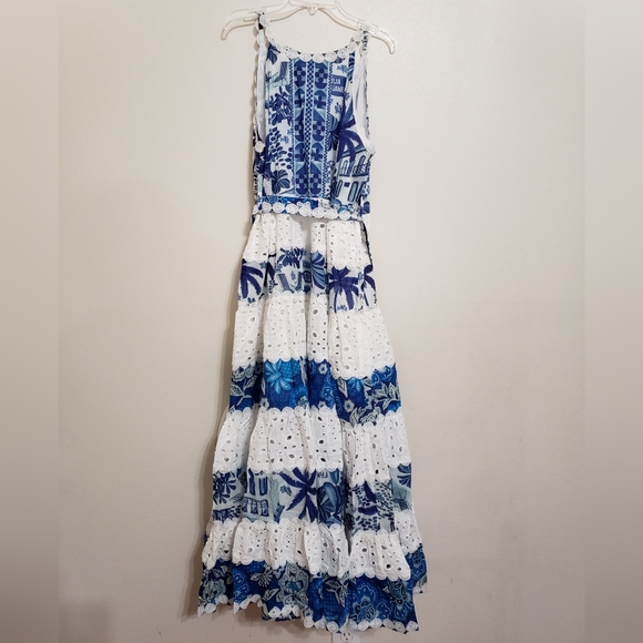 Farm Rio Floral Eyelet Maxi Dress - Picture 11 of 13